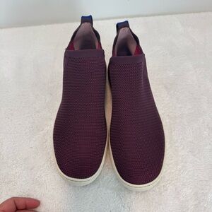 Rothy’s The Chelsea Burgundy Boots size 9/5